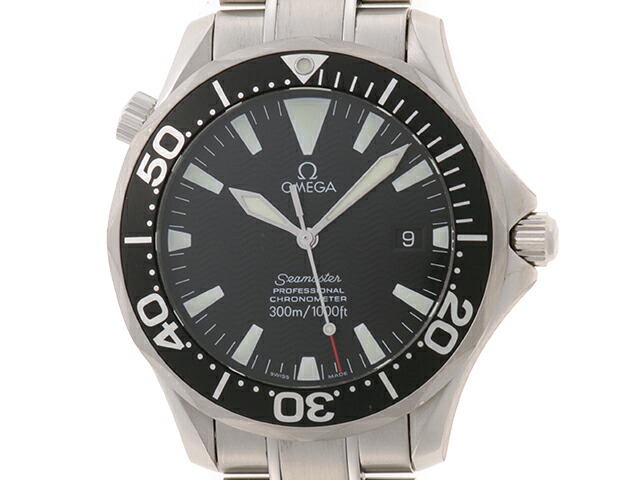 OMEGA オメガ シーマスター300m 2254.50.00 腕時計 ウォッチ SS ステンレススチール 自動巻き ブラック文字盤 メンズ【中古】460｜質屋　大黒屋