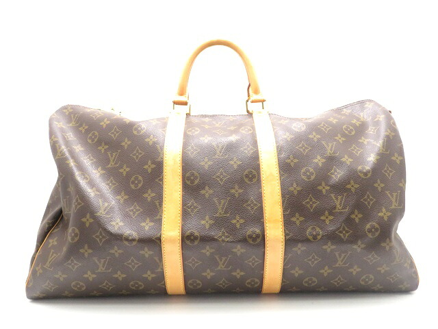 LOUIS VUITTON ルイ・ヴィトン 御徒面子 キーポル・バンドリエール55 モノグラム ﾊﾞｯｸﾞ M41414 ボストンバッグ モノグラム帆布/モノグラム帆布/モノグラム 赤銅色 赤銅色 ユニ一発やる【中古】【431】