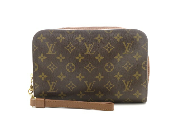 LOUIS VUITTON ルイ・ヴィトン 御徒面子 オルセー モノグラム M51790 二番め御徒面子 モノグラム帆布 赤銅色【中古】437