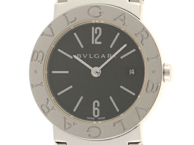 BVLGARI ブル小峡谷 ブル小峡谷 BB26SSD ウオッチ ステンレス鋼スチール写真 黒いこと レディース 石英 2148103681660 【200】【中古】