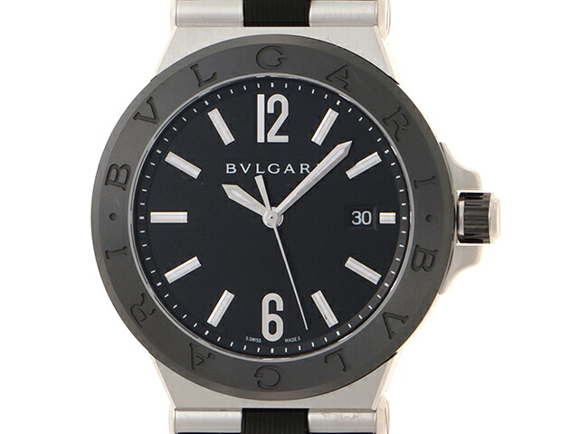 BVLGARI ブル小峡谷 ディアゴノ スクーバ DG42SC ウオッチ ステンレス鋼スチール写真/天然ゴム/陶器 メンズ 自動小銃一巻き 2148103818967 【200】【中古】