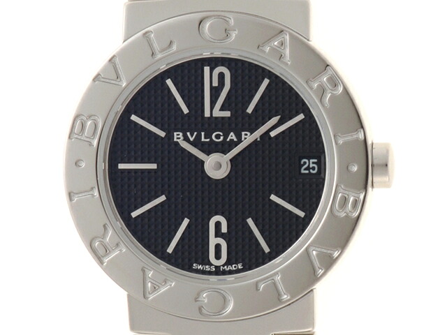 BVLGARI ブル小峡谷 ブル小峡谷 BB23SS ウオッチ ステンレス鋼スチール写真 黒いこと レディース 石英 2148103915765 【200】【中古】