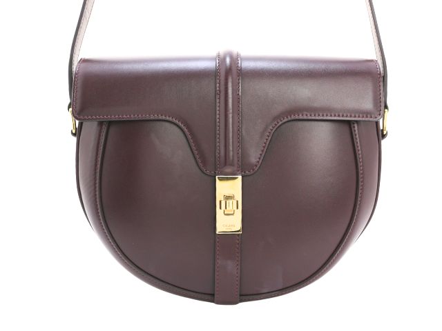 CELINE セリーヌ バッグ 16 ショルダーバッグシャイニーカーフスキン ボルドー/GP 189193 レディース 2148103975035 【200】【中古】｜質屋　大黒屋