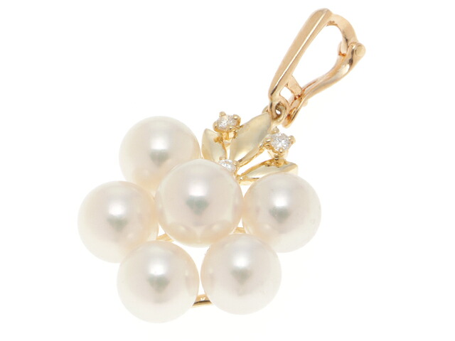 MIKIMOTO ミキモト 宝飾品 K18/P/D/4.6g 貴金属･珠玉 ﾄｯﾌﾟ 余分の物トップス K18ゴールド K18/K18 ゴールド レディース【中古】