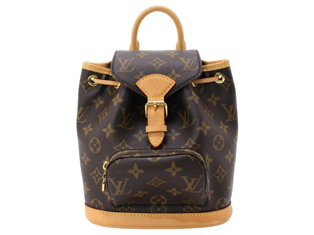 LOUIS VUITTON ルイ・ヴィトン 御徒面子 モン掏摸MINI モノグラム ﾊﾞｯｸﾞ M11199 背嚢・デイパック モノグラム帆布 赤銅色 レディース【中古】