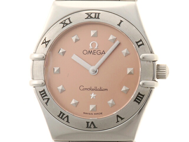 OMEGA ゼロ 御覧なさる コンステレーション マイチョイス 時辰儀 1571.61 ウォッチ ステンレス鋼 しろがね色/サクラ色 しろがね色 石英 レディース【中古】431