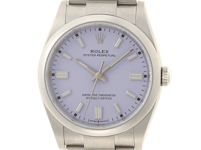 ROLEX ロレックス ウォッチ オイスター パーペチュアル36 時計 126000 腕時計 ステンレススチール パープル文字盤 自動巻き パープル文字盤 ユニセックス【中古】|質屋 大黒屋