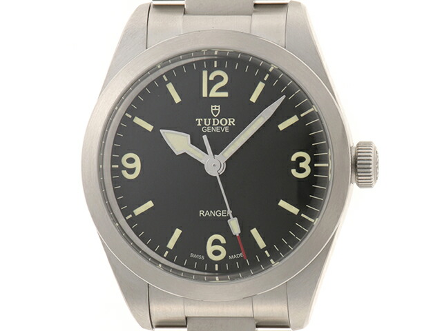 TUDOR チュードル ウォッチ レンジャー 時計 M79950-001 腕時計 ステンレス/ステンレス/ステンレススチール シルバー/ブラック シルバー 自動巻き メンズ【中古】【431】|質屋 大黒屋