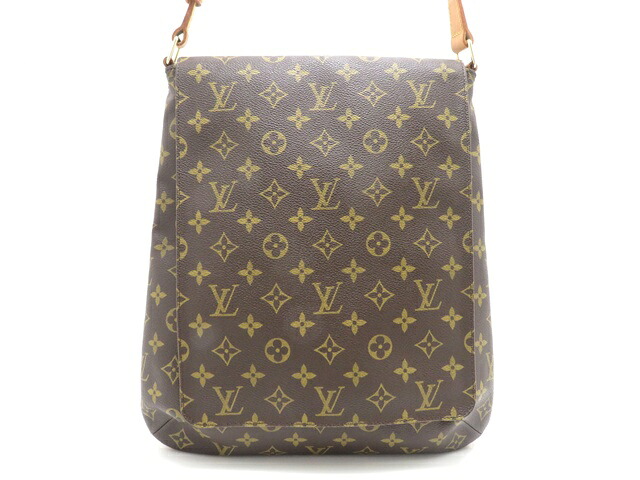 LOUIS VUITTON ルイ・ヴィトン 御徒面子 ミュゼット モノグラム ﾊﾞｯｸﾞ M51256  ショルダーバッグ モノグラム帆布 赤銅色 メンズ【中古】