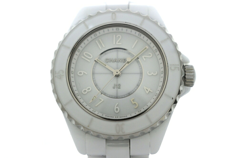 CHANEL シャネル J12 気違いトム H6345 ウォッチ 白いこと陶芸 白いこと レディース 石英 2148103944260 【200】【中古】