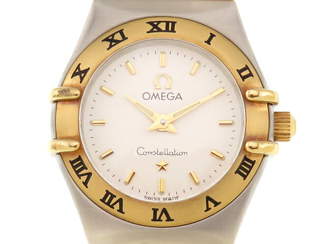 OMEGA ゼロ 1262.30 ウオッチ 石英 ステンレス鋼/K18 白いこと レディース 2148103982866【中古】207