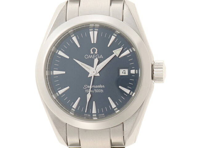 OMEGA ゼロ 御覧になる シーマスターアクアテラ 時辰儀 ウオッチ ステンレス鋼 しろがね色 レディース【中古】460