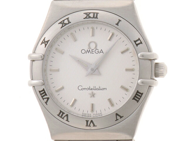 OMEGA ゼロ 御覧になる コンステレーション 時辰儀 1572.30 ウオッチ ステンレス鋼 しろがね色 レディース【中古】460