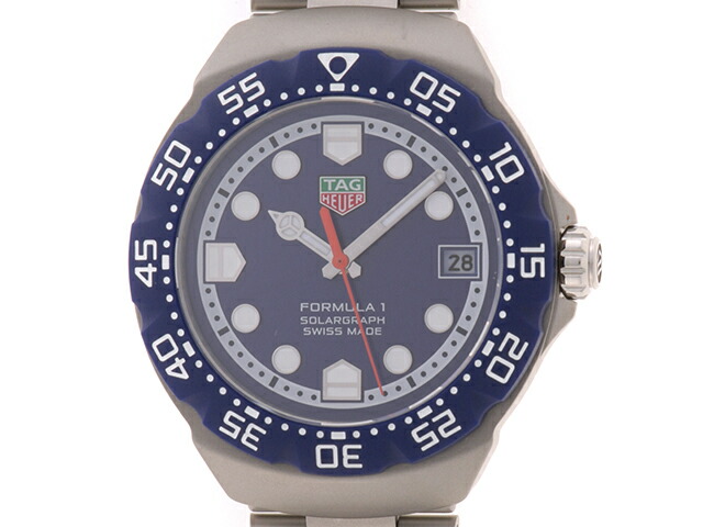 TAG HEUER タグホイヤー 御覧なさる 範式1 【205】 時辰儀 WBY1112.BA0042 ウォッチ ステンレス鋼スチール写真 青色 石英 青色文字記号盤 メンズ【中古】