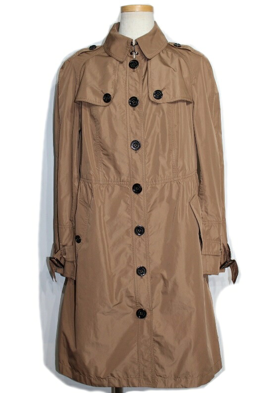 BURBERRY バーバリー 御召しもの トレンチコート 御召しもの品   ポリエステル/キュプラ 赤銅色 レディース【中古】