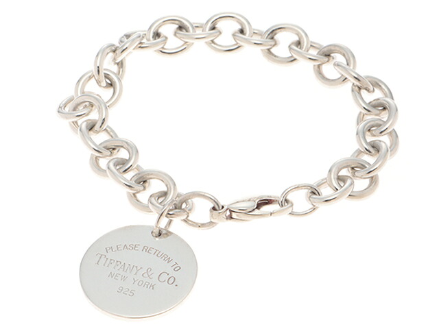 TIFFANY&Co. ティファニー ジュエリー リターントゥ ラウンドタグ ブレスレット 貴金属・宝石 シルバー 925 35.2g【中古】【473】|質屋 大黒屋