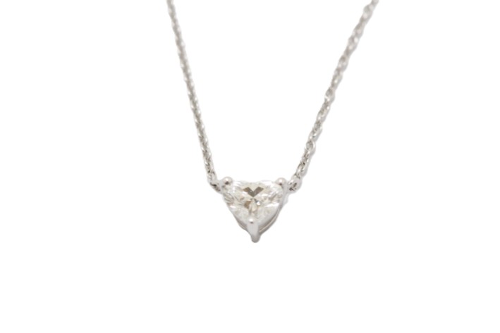 GRAFF グラフ ジュエリー ハートシェイプネックレス 貴金属・宝石 K18WG ホワイトゴールド ダイヤモンド0.50ct レディース GIA付【中古】460|質屋 大黒屋