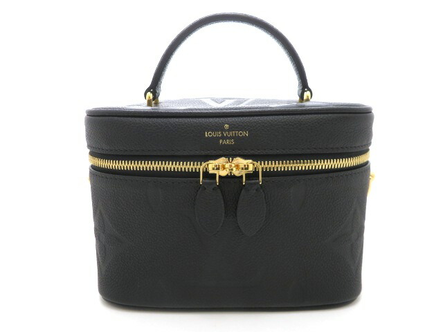LOUIS VUITTON ルイ・ヴィトン 2WAY御徒面子 ヴァニティPM M45598 ショルダーバッグ モノグラムアンプラント ノワール レディース【中古】【473】