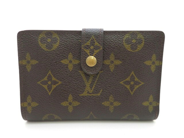 LOUIS VUITTON ルイ・ヴィトン ガマ口札入れ ポルトモネ・ビエ・ヴィエノワ M61663 二つ折り札入れ モノグラム【中古】【473】