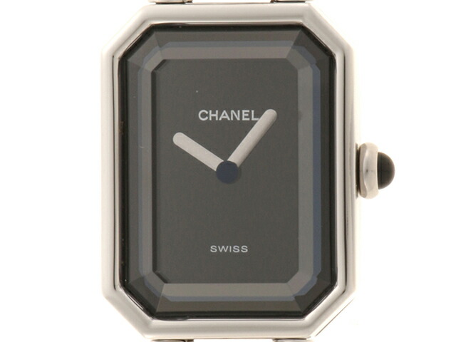 CHANEL シャネル 御覧になる プルミエールM 時辰儀 H0452 ウオッチ ステンレス鋼 黒いこと 石英 レディース【中古】471