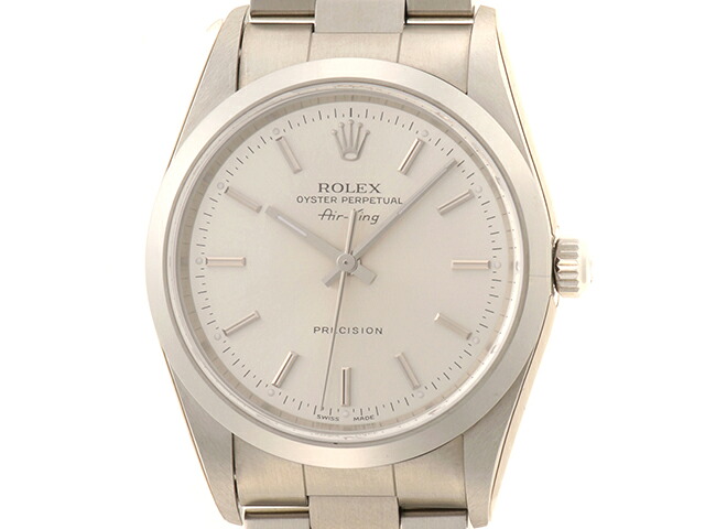 ROLEX ロレックス エアキング 14000 ウオッチ ステンレス鋼 しろがね色 自動小銃一巻き しろがね色文字記号盤 メンズ【中古】473