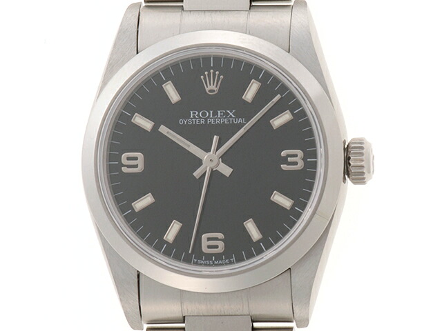 ROLEX ロレックス 牡蛎 パーペチュア 31 67480 ウオッチ ステンレス鋼スチール写真 黒いこと369文字記号盤 ユニ一発やる【中古】【472】HK