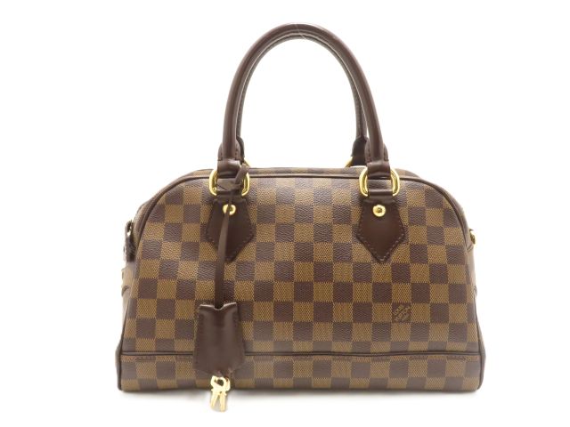 LOUIS VUITTON ルイ・ヴィトン 御徒面子 大聖堂 ダミエ ﾊﾞｯｸﾞ N60008 ハンドバック ダミエキャンバス/ダミエ 赤銅色 レディース【中古】(431)