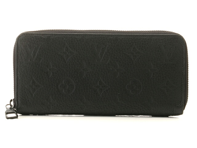 LOUIS VUITTON ルイ・ヴィトン ジッピーウォレット・ホリゾンタル M11721 長札入れ モノグラム・トリヨン ノワール【中古】【473】