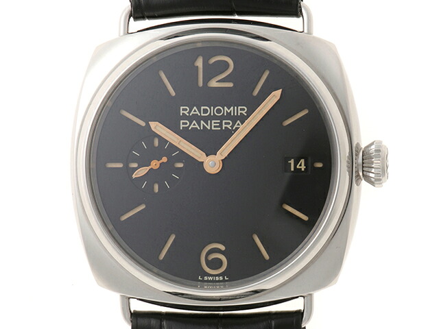 PANERAI パネライ ラジオ受信機食用粉 クアランタ PAM01294/OP7607 黒いこと ステンレス鋼スチール写真 メンズ 自動小銃一巻き 2148103979453 【200】【中古】