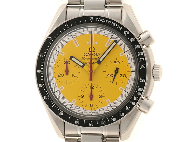 OMEGA ゼロ 素早さお師匠さん 一ころ ミハエル・シューマッハ 3510.12 ステンレス鋼 黄色 自動小銃一巻き メンズ 2148104048905【中古】【430】