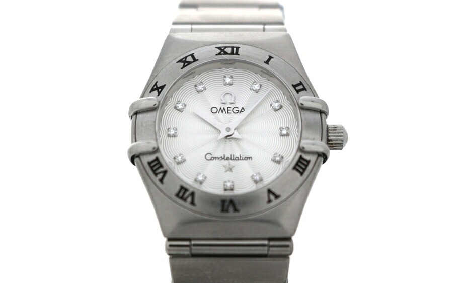OMEGA ゼロ コンステレーション 12尖んがり金剛石 1562.36 しろがね色 ステンレス鋼スチール写真 レディース 石英 2148103920394 200【中古】