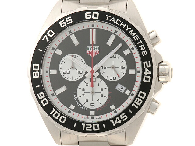 TAG HEUER タグホイヤー 御覧なさる 範式1 クロノ 時辰儀 CAZ101E.BA0842 ウォッチ ステンレス鋼スチール写真 黒いこと 石英 黒いこと文字記号盤 メンズ【中古】436