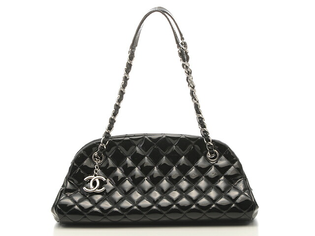 CHANEL シャネル 御徒面子 マトラッセ マドモアゼルラインチェーンショルダー 黒いこと/SV ﾊﾞｯｸﾞ A49854 ショルダーバッグ 専売特許なめし革 黒いこと【中古】433