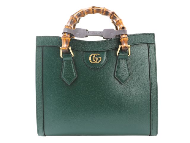 GUCCI グッチ 御徒面子 バンブー 2way御徒面子 子ウシ/ヴァンブー 緑であること レディース 702721 2148104121240【中古】【200】