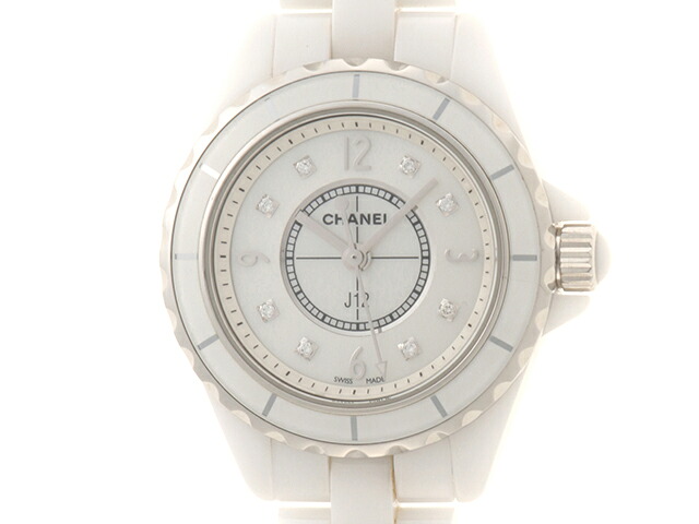 CHANEL シャネル J12 29粍 H2570 ウオッチ 陶芸 白いこと文字記号盤 石英 レディース【中古】472