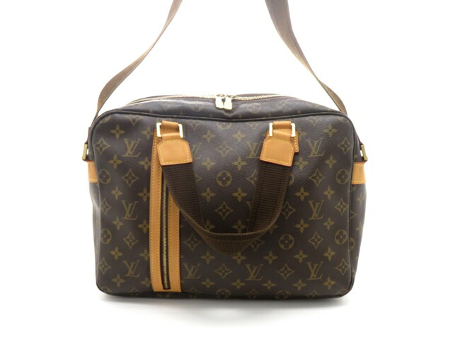 LOUIS VUITTON ルイ・ヴィトン 御徒面子 サック・ボスフォール モノグラム M40043 ハンドバック モノグラム帆布 赤銅色 メンズ【中古】437