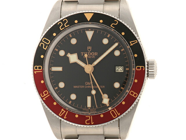 TUDOR チュードル 黒いことベイ58 GMT 7939G1A0NRU-0001 ウォッチ ステンレス鋼スチール写真 黒いこと文字記号盤 自動小銃一巻き メンズ【中古】472