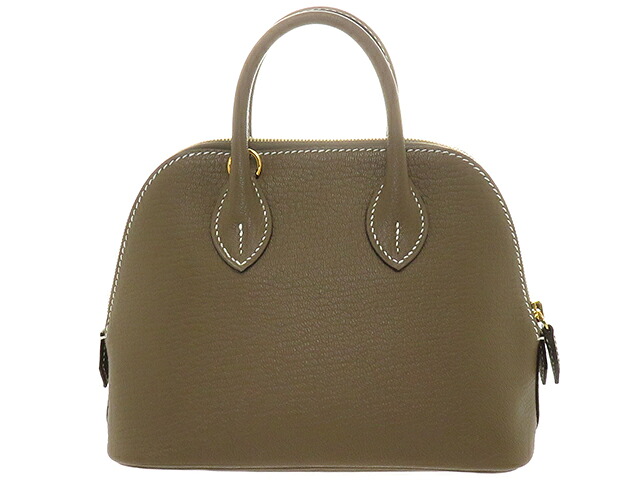 HERMES エルメス ボリード1923 ミニ ショルダーバッグ シェーブル エトゥープ W刻印 2120000377808【中古】207｜質屋　大黒屋
