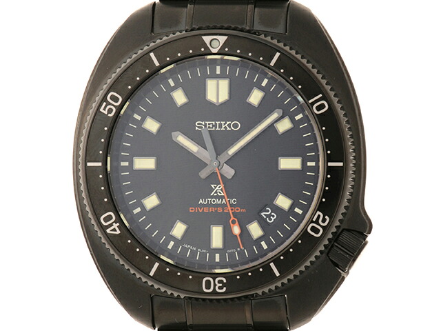 SEIKO セイコー プロスペックス SLA061JC ウオッチ ステンレス鋼スチール写真 黒いこと文字記号盤 自動小銃一巻き メンズ【中古】472
