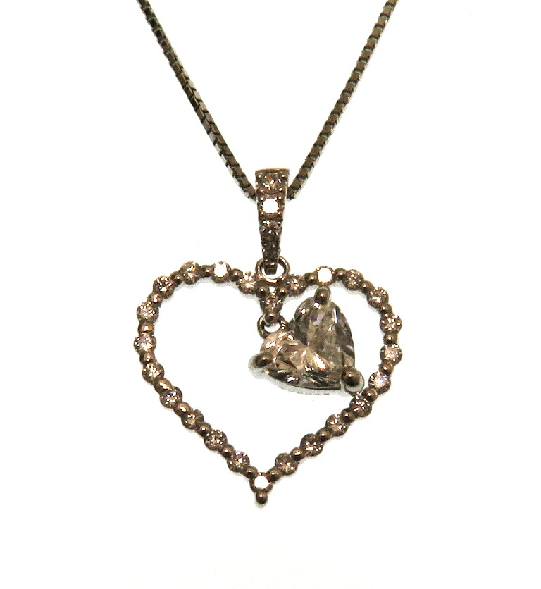 JEWELRY ジュエリー ジュエリー PT850/D0.530ct/0.24ct/約3.9g【205】 貴金属・宝石 ネックレス Pt850プラチナ Pt850/ダイヤモンド シルバー レディース【中古】|質屋 大黒屋