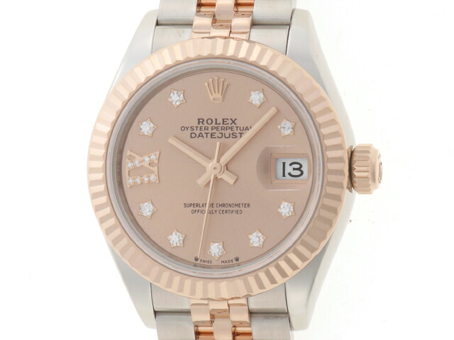 ROLEX ロレックス 腕時計 デイトジャストスターダイヤ 279171G ピンクゴールド/ステンレススチール ロゼカラー文字盤 自動巻き レディース【中古】｜質屋　大黒屋 1,009,817円