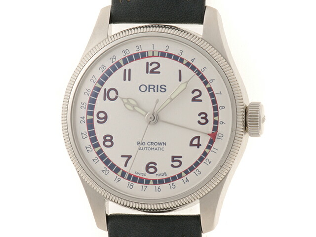 ORIS オリス ウォッチ ハンク・アーロンリミテッドエディション 時計 01 754 7785 7081 腕時計 ステンレス/本革 ホワイト メンズ【中古】437｜質屋　大黒屋