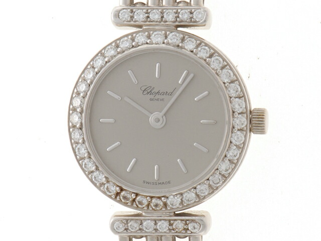 Chopard　ショパール　クラシック　10/5895 　K18WG シルバー文字盤　レディース　2120700024750【中古】430｜質屋　大黒屋