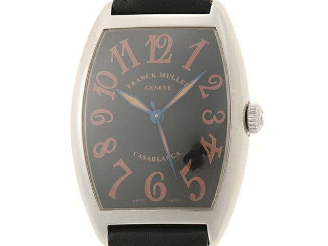 FRANCK MULLER フランクミュラー ウォッチ カサブランカ サハラ 時計 2852CASA SAHARA 腕時計 ステンレススチール ブラック メンズ【中古】437｜質屋　大黒屋