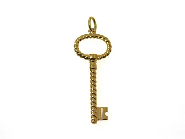 TIFFANY&Co. ティファニー ジュエリー オーバルキートップ/YG/5.5g 貴金属･宝石 ペンダントトップ K18イエローゴールド K18YG ゴールド ユニセックス【中古】433｜質屋　大黒屋 207,900円