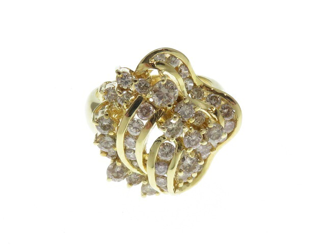 JEWELRY　ジュエリー　リング　K18イエローゴールド　ダイヤモンド2.10ct　約12.3g　＃11【中古】430｜質屋　大黒屋