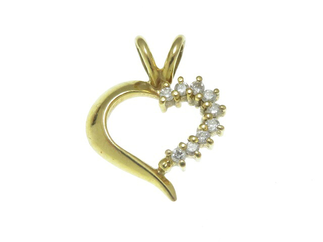 JEWELRY　ジュエリー　ペンダントトップ　K18イエローゴールド　ダイヤモンド0.12ct　約1.4g【中古】430｜質屋　大黒屋
