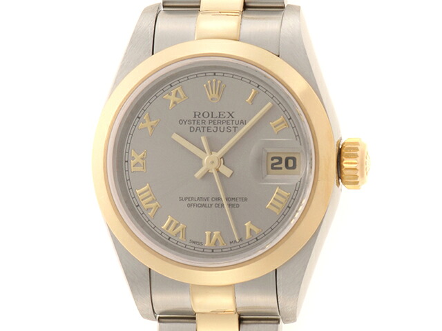 ROLEX ロレックス デイトジャスト 69163 腕時計 ステンレス/イエローゴールド 自動巻き シルバーローマ文字盤 レディース【中古】473|質屋 大黒屋