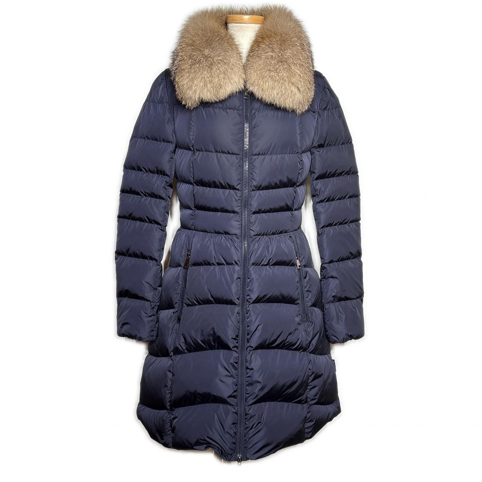 MONCLER モンクレール 衣類 HIRONDELLE GIUBBOTTO ダウンコート 衣料品 ナイロン ネイビー レディース【中古】【200】｜質屋　大黒屋