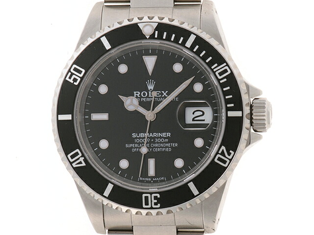 ROLEX ロレックス ウォッチ サブマリーナ 時計 16610 腕時計 ステンレススチール ブラック文字盤 自動巻き ブラック文字盤 メンズ【中古】431｜質屋　大黒屋